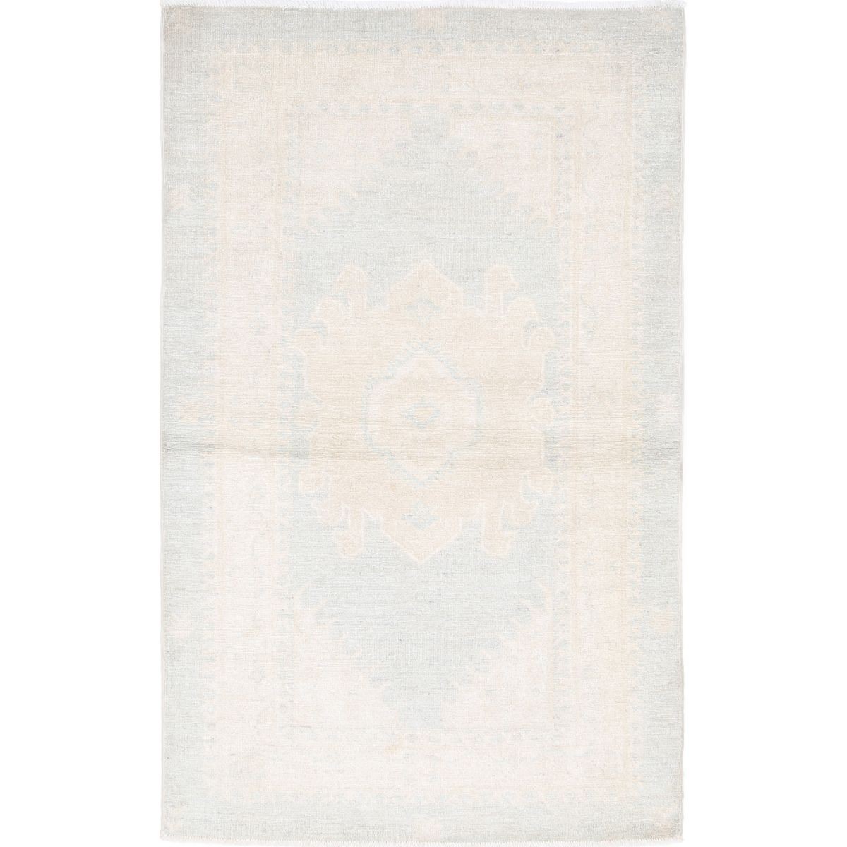 Serenity 3x5 Handmade Double Knotted Washable Wool Rug - Soft Hues
