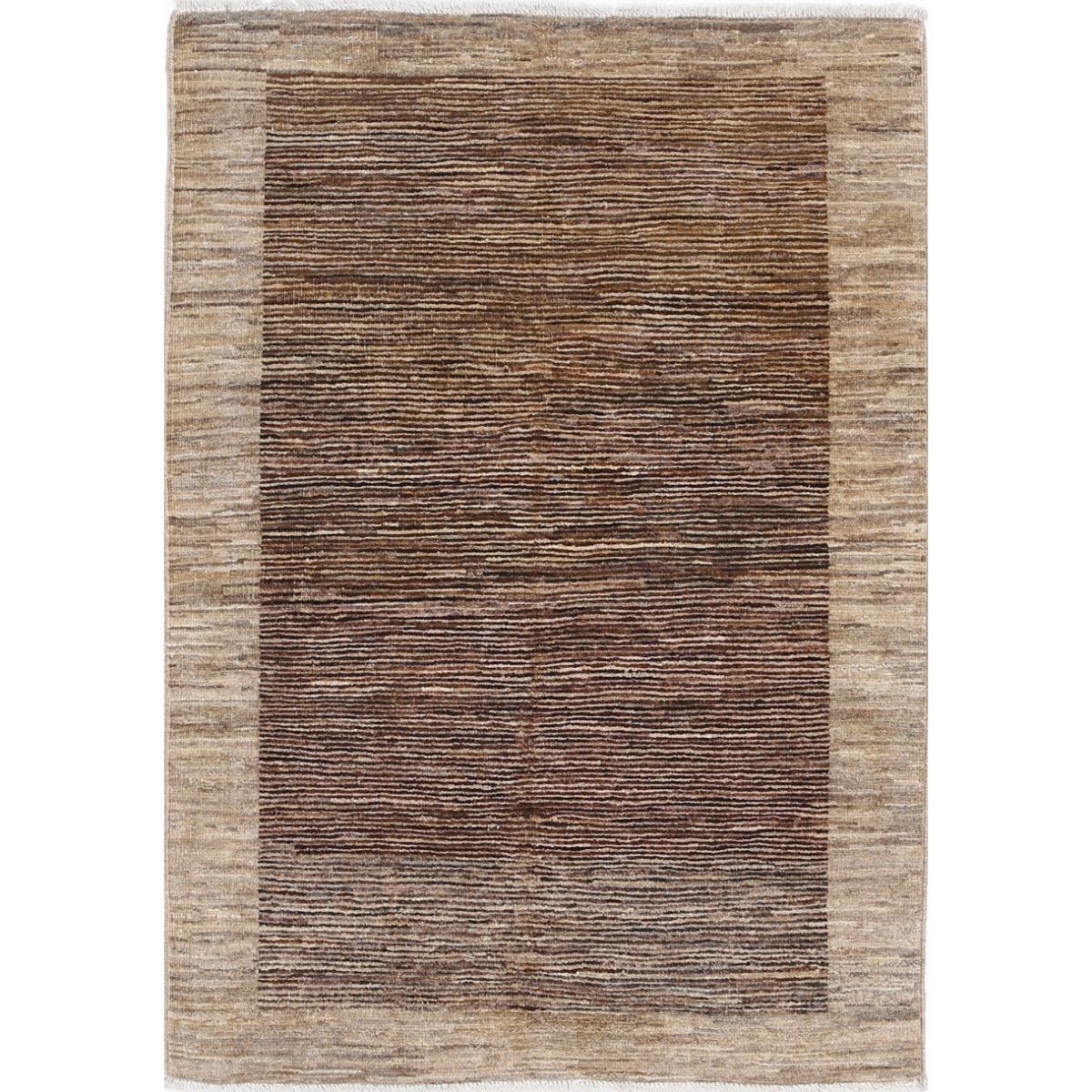 Modcar 3x4 Handmade Double Knotted Washable Wool Rug - Colorful