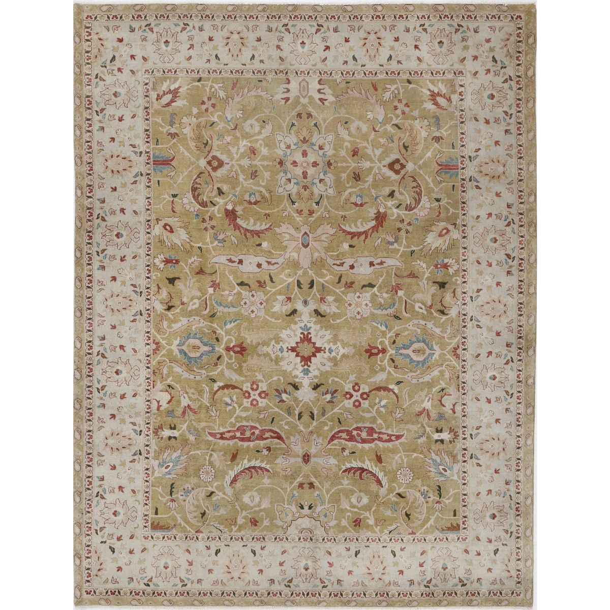 Ziegler 9x12 Handmade Double Knotted Washable Wool Rug - Colorful