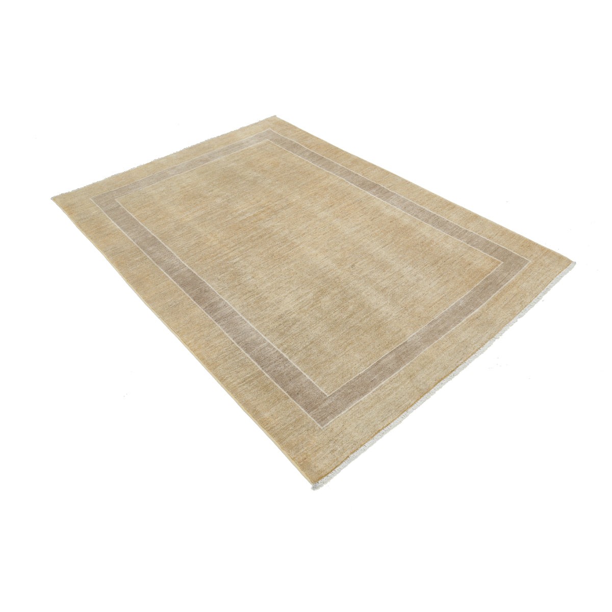 Modcar 5x6 Handmade Double Knotted Washable Wool Rug - Colorful