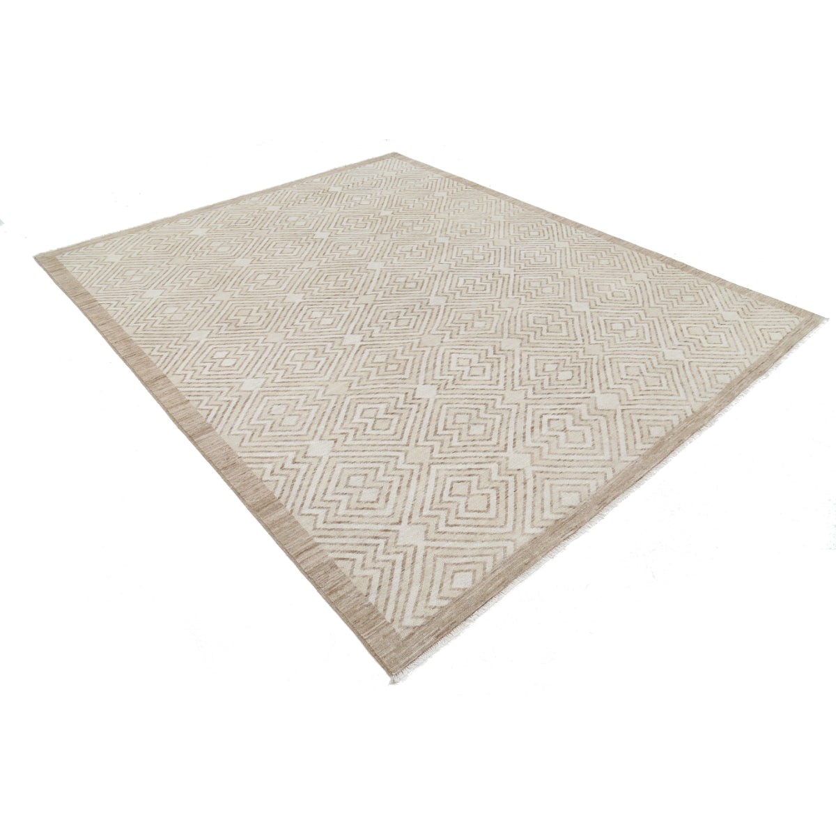 Modcar 8x9 Handmade Double Knotted Washable Wool Rug - Colorful
