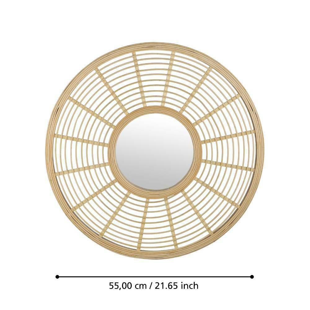 Eglo 425029 "MITSUKE" 55 Cm Çapında Dekoratif Doğal Ahşap Ayna
