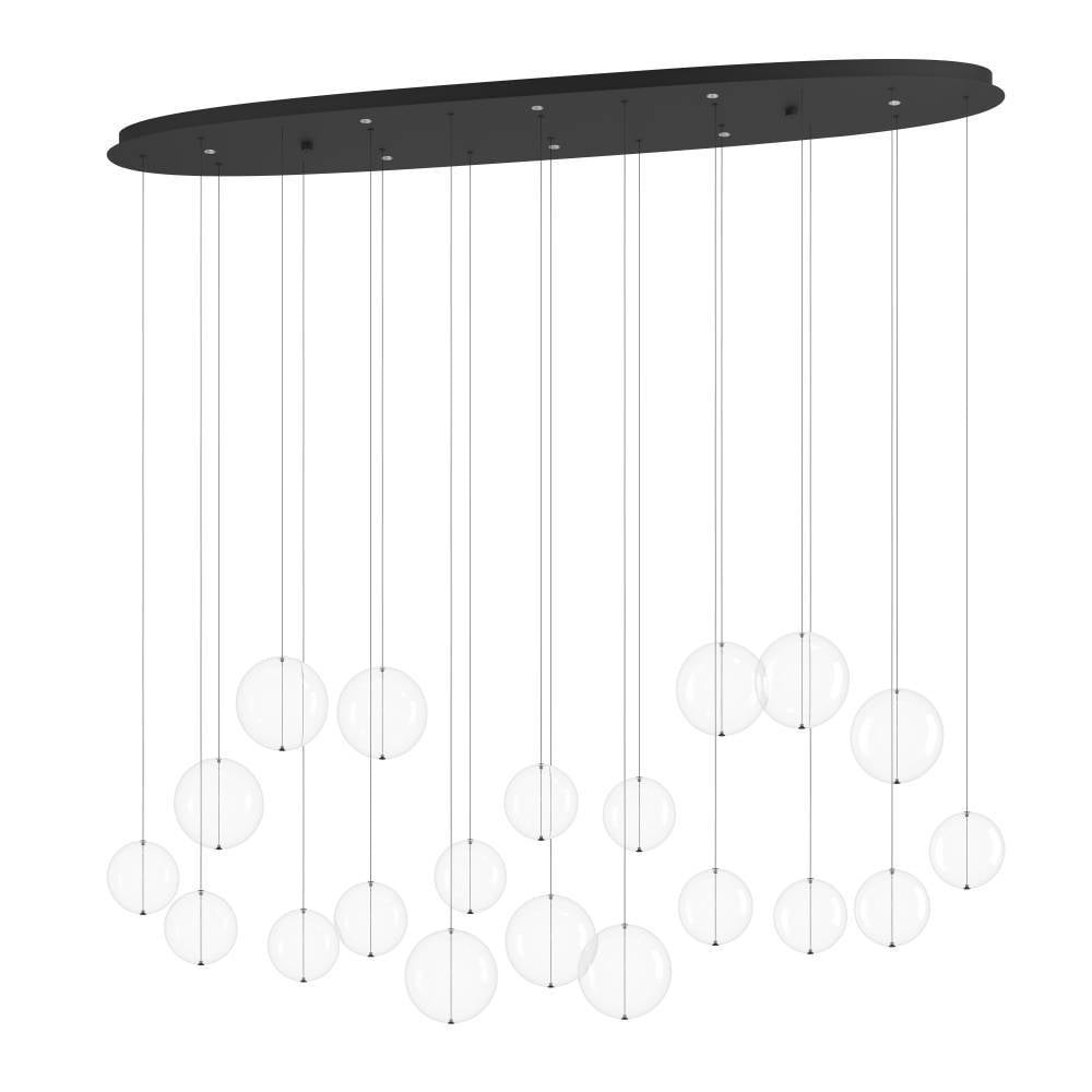 Eglo 390344 "ESPARDELLO" 220 Cm Yüksekliğinde Çelik Siyah Sarkıt Avize