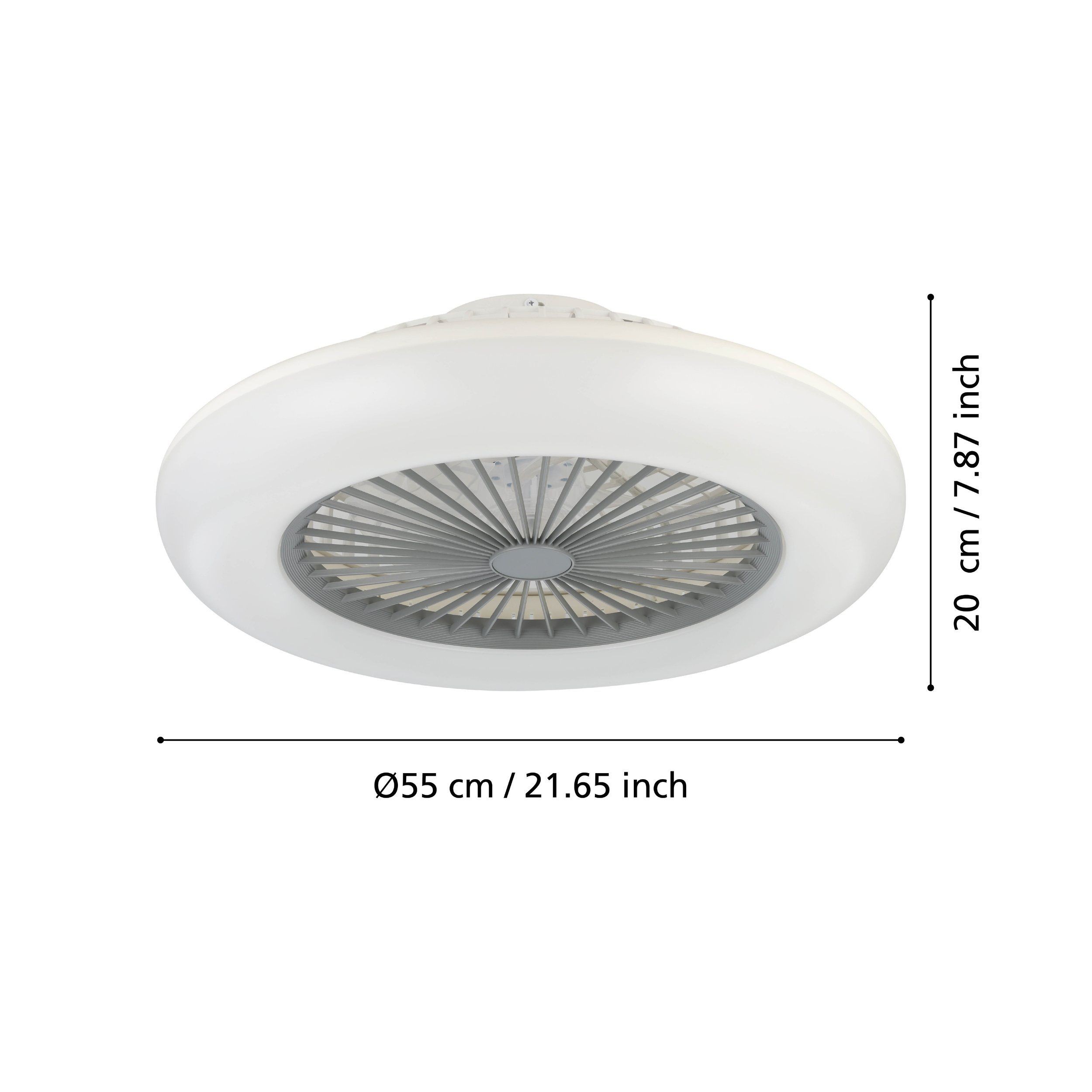 Eglo 35144 "SAYULITA-L" 55 Cm Çapında Abs Tavan Vantilatörü Ac Motor