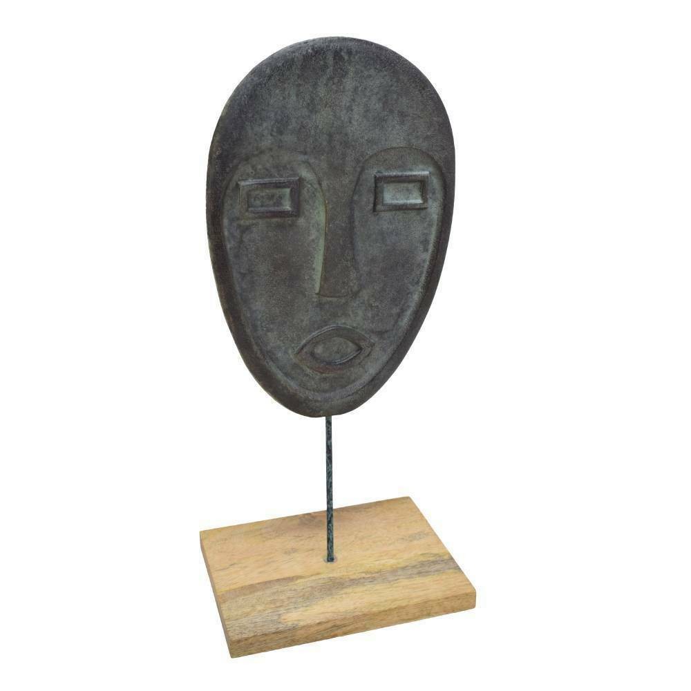 Eglo 427034 "HOKUTA" 45 Cm Yüksekliğinde Alüminyum, Ahşap Dekoratif Obje Biblo