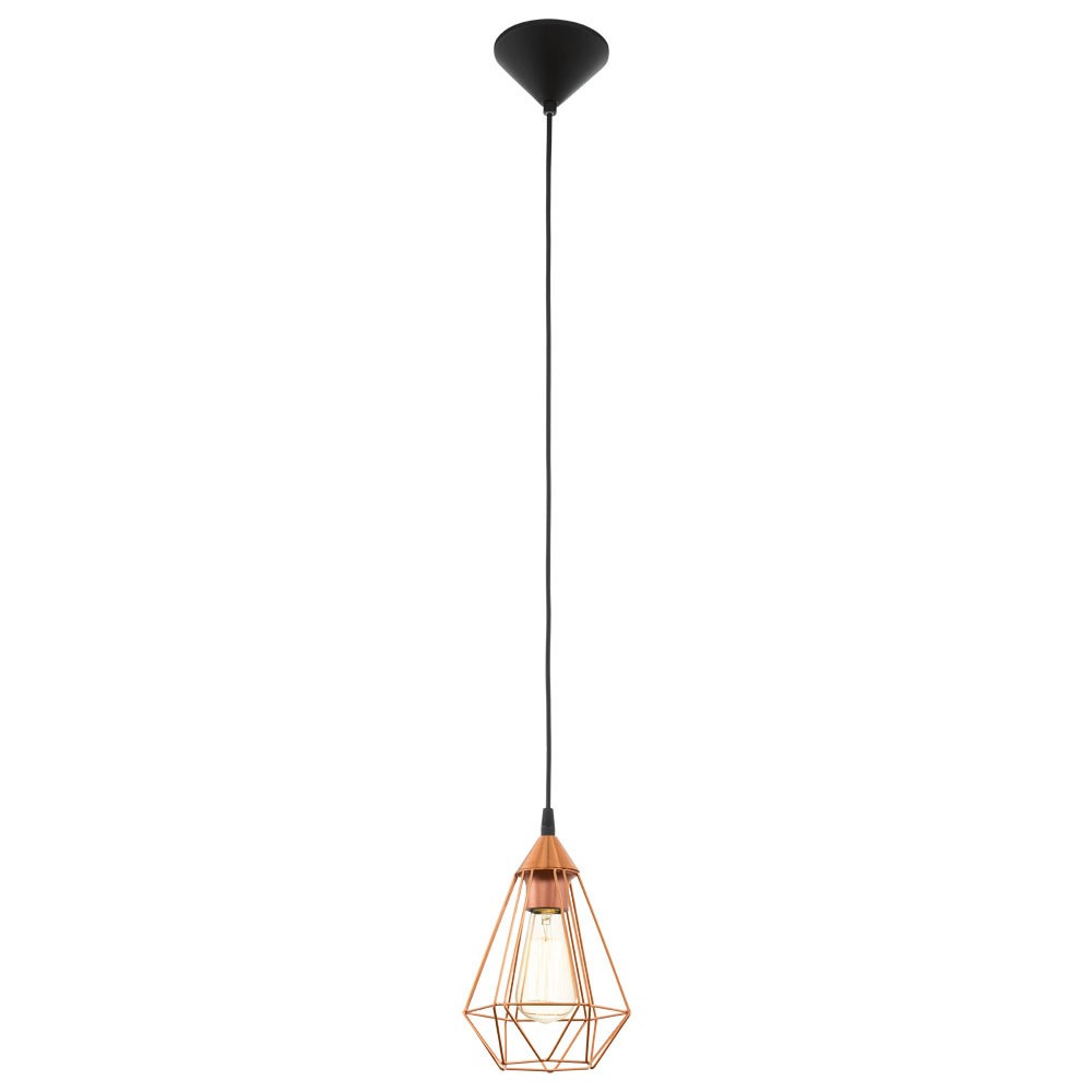 Eglo 94193 "TARBES" 17,5 Cm Çapında Plastik Siyah Sarkıt Avize