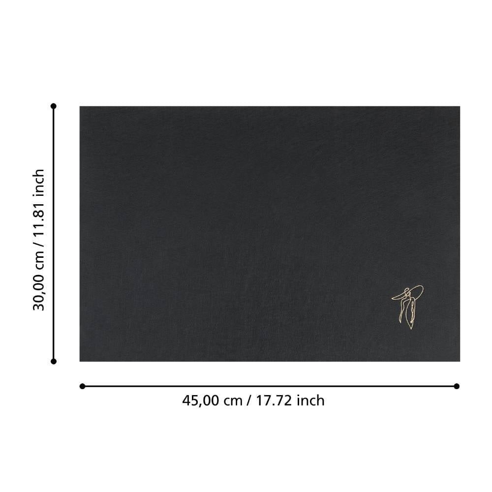 Eglo 420138 "LAKANDAVA" 45X30Cm Polyester Siyah Kadın Amerikan Servisi