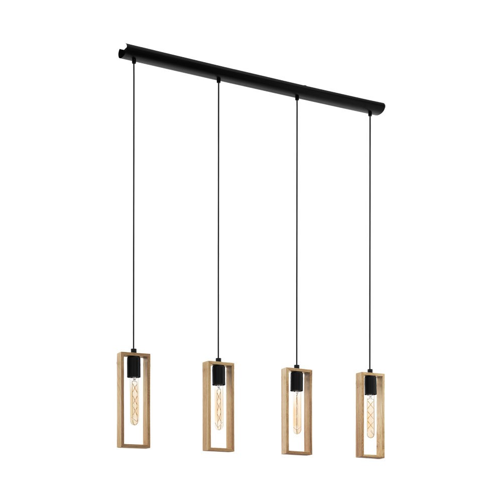 Eglo 49475 "LITTLETON" 110 Cm Yüksekliğinde Çelik Siyah Sarkıt Avize
