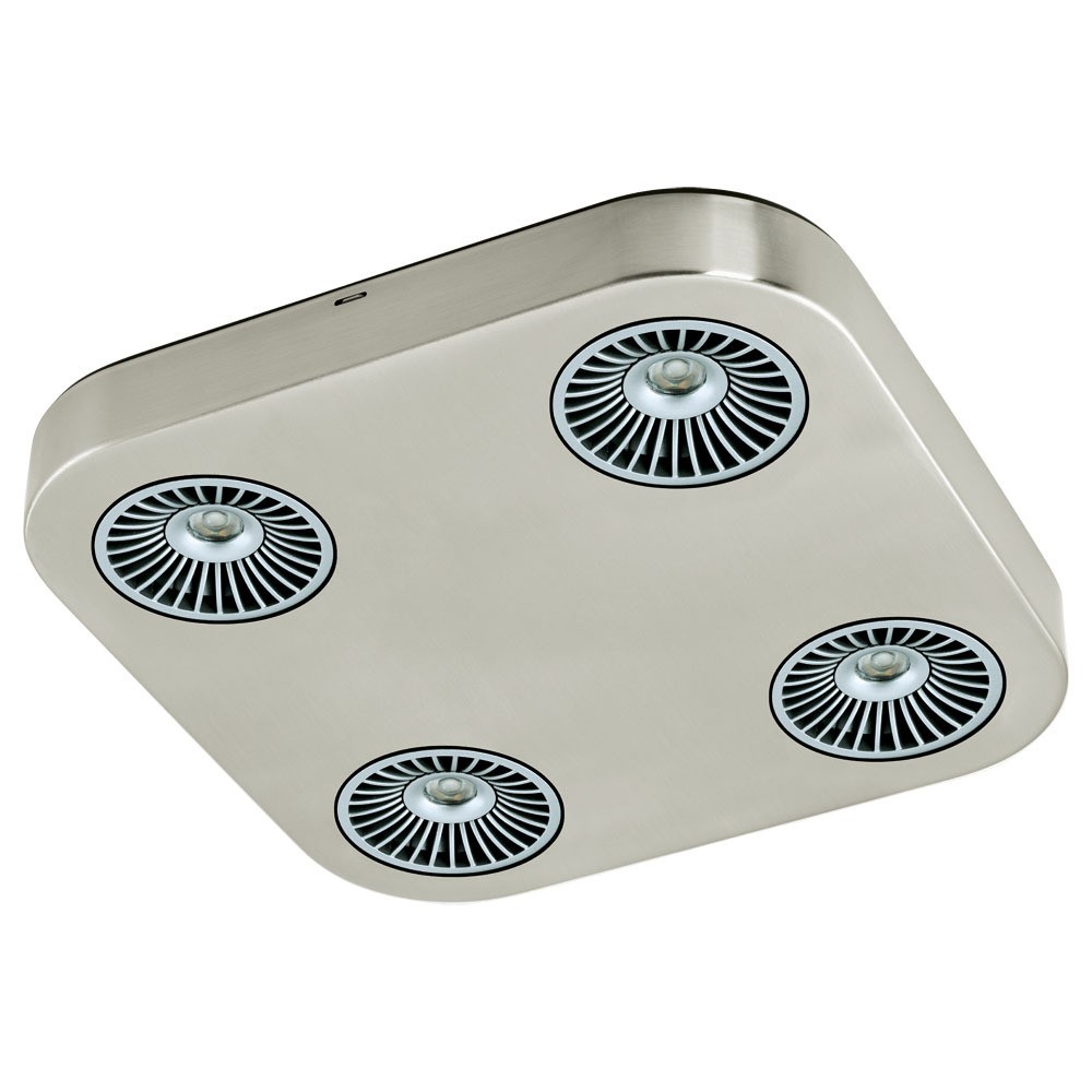 Eglo 94183 "MONTALE" 4X5,4W Çelik, Alüminyum Nikel Mat, Siyah Sıva Üstü Spot
