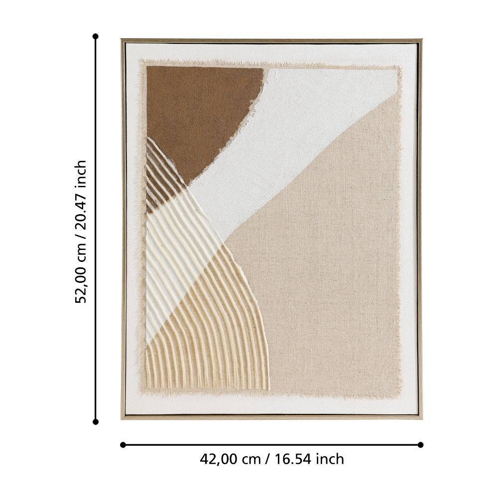 Eglo 423105 "MENTAKAB" 52 Cm Yüksekliğinde 42 Cm Uzunluğunda Dekoratif Duvar Tablo Resim