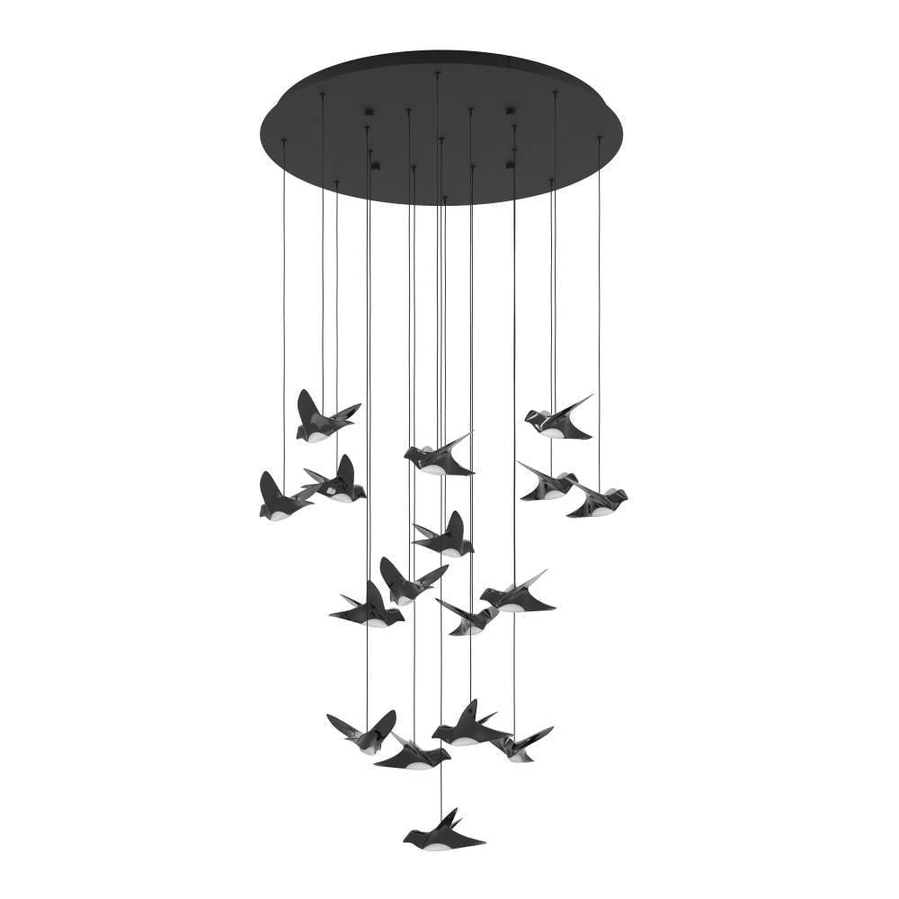 Eglo 390352 "PARATEBUENO" 78 Cm Çapında Çelik Siyah Sarkıt Avize