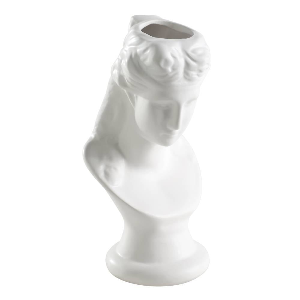 Eglo 421002 "FELICIEN" 17 Cm Yüksekliğinde Beyaz Seramik Vazo