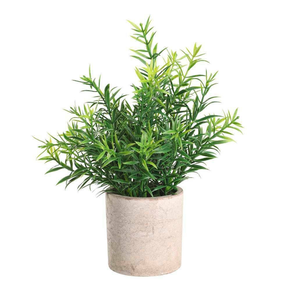 Eglo 428029 "CHITOSE" 22 Cm Yüksekliğinde Plastik Kahveengi, Yeşil Saksıda Yapay Çiçek