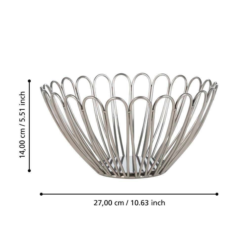 Eglo 427017 "UEDA" 27 Cm Çapında Dekoratif Çelik Krom Kase