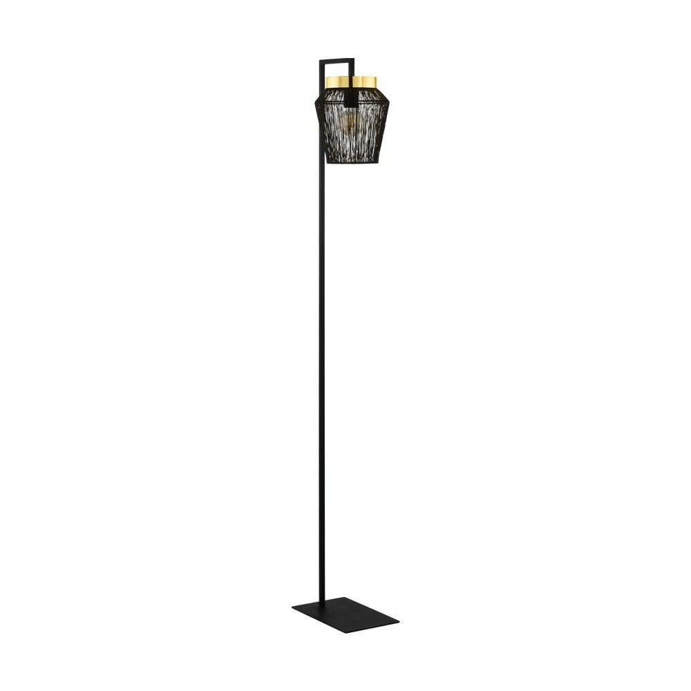 Eglo 99809 İç Mekan " Escandıdos " Siyah, Pirinç Renk Dökme Çelik Köşe Aydınlatması Ip20 E27 Max: 1X40W En: 31 Cm