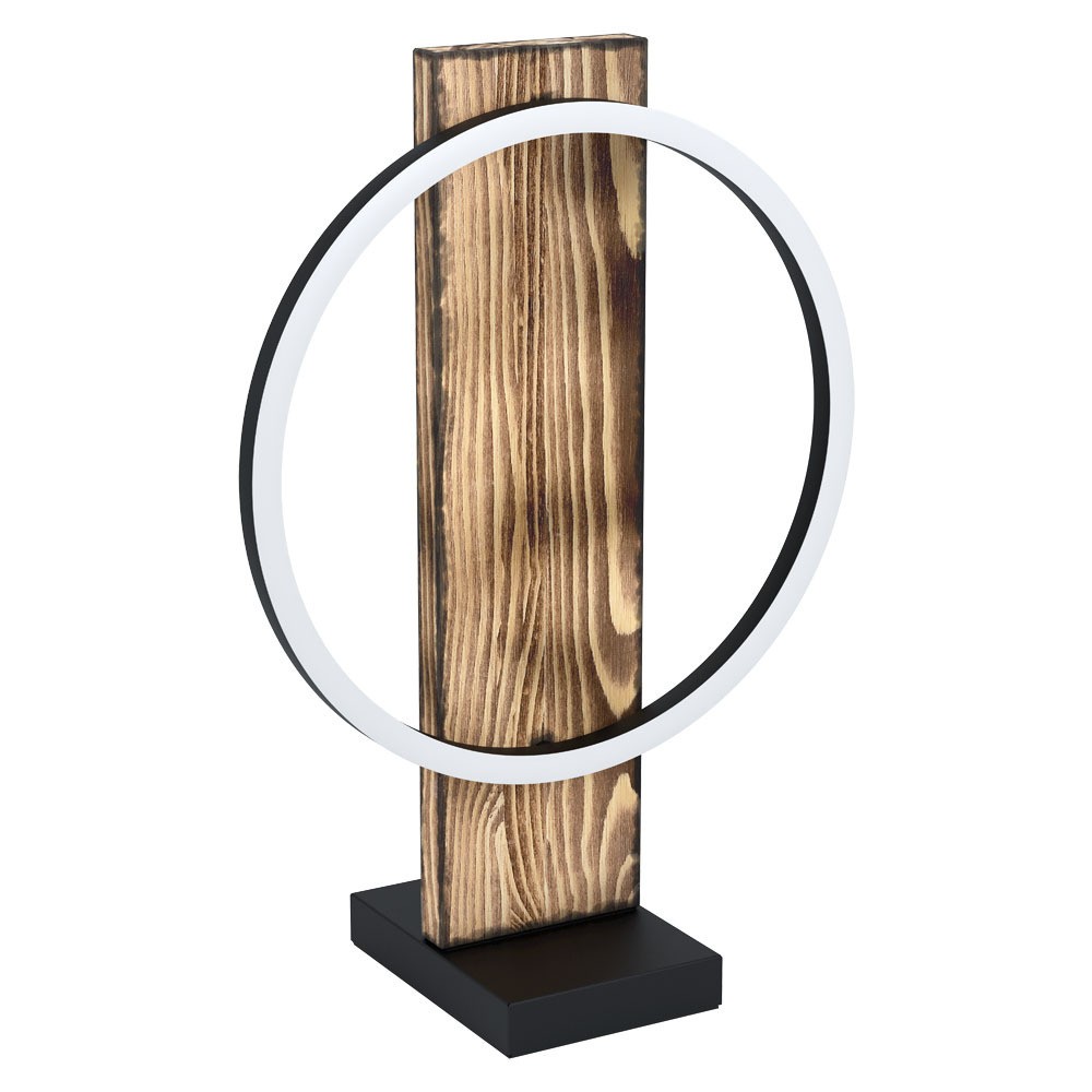 Eglo 99457 "BOYAL" 42,5 Cm Yüksekliğinde Çelik, Ahşap Masa Lambası