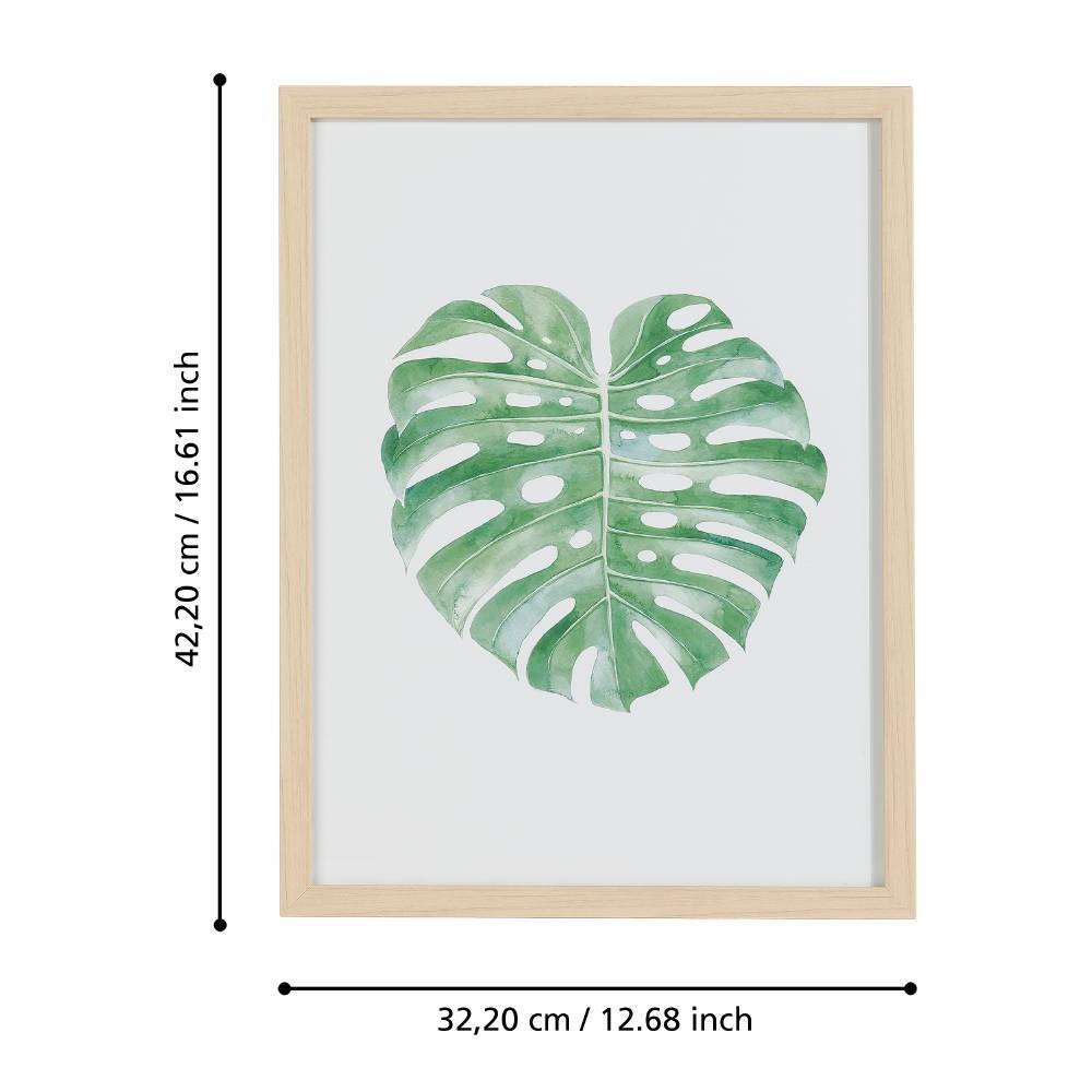 Eglo 423082 "ROBERVAL" 42,2 Cm Yüksekliğinde 32,2 Cm Uzunluğunda Dekoratif Duvar Tablo Resim