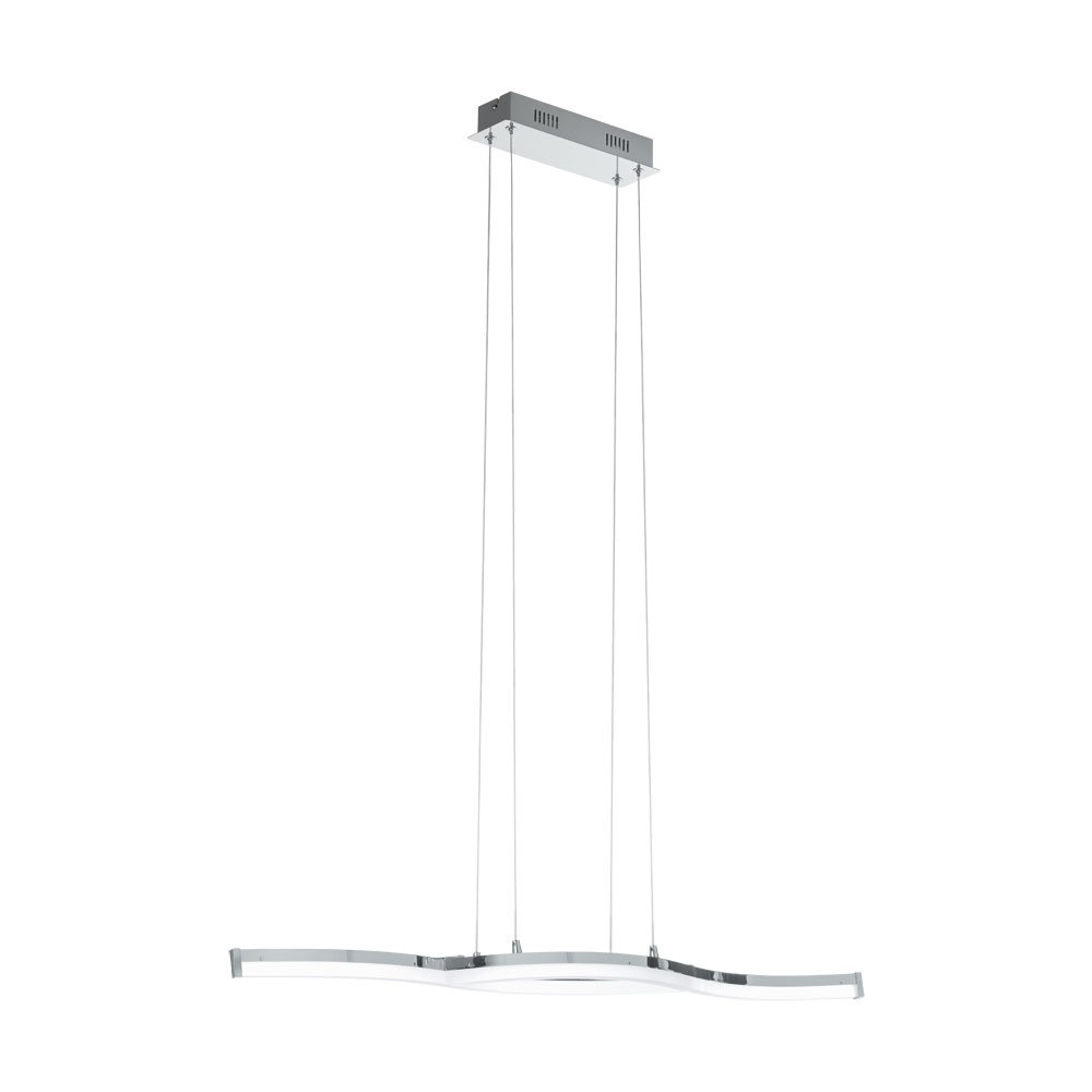 Eglo 96101 "LASANA 2" 91,5 Cm Uzunluğunda Çelik, Alüminyum Krom Sarkıt Avize