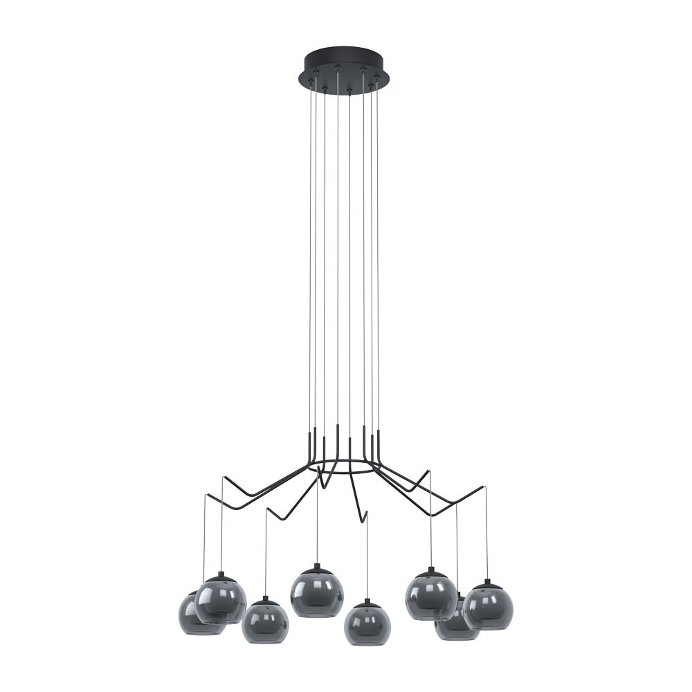 Eglo 39511 "ROVIGANA" 121 Cm Yüksekliğinde Çelik Siyah Sarkıt Avize