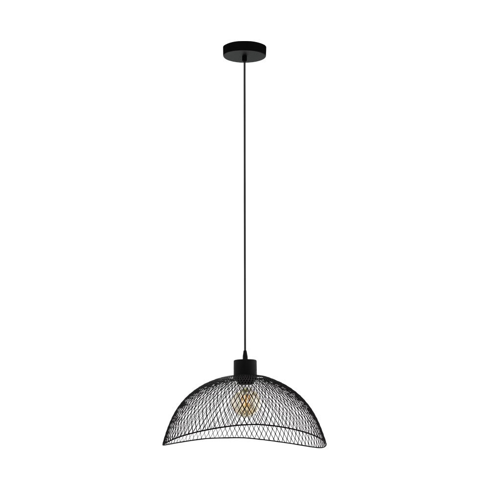 Eglo 43304 "POMPEYA" 110 Cm Yüksekliğinde Çelik Siyah Sarkıt Avize