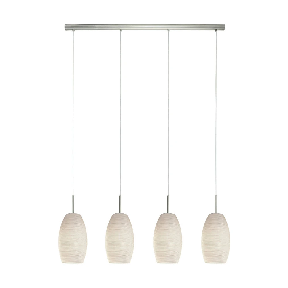 Eglo 97587 "BATISTA 3" 110 Cm Yüksekliğinde Çelik Nikel Mat Sarkıt Avize