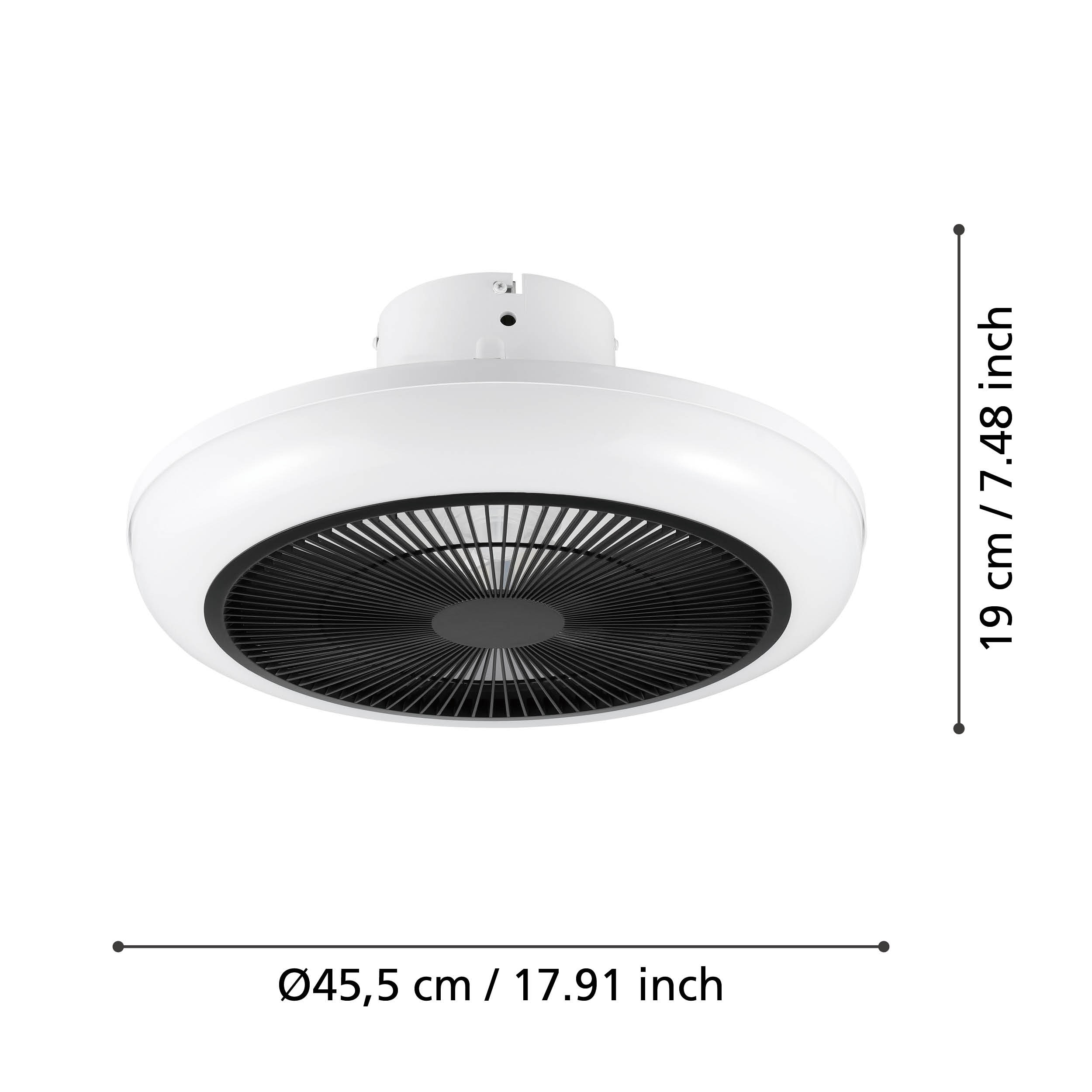 Eglo 35094 "SAYULITA" 45,5 Cm Çapında Abs Tavan Vantilatörü