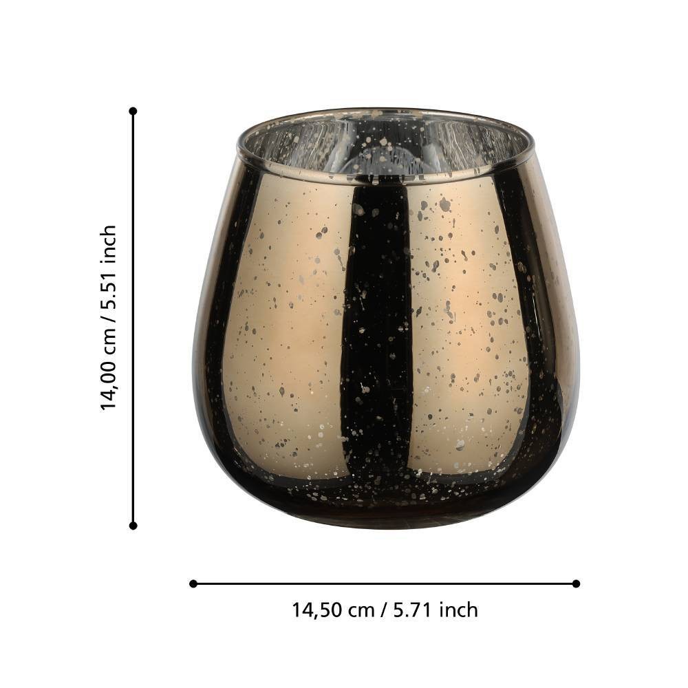 Eglo 422484 "BEZAMBY" 14 Cm Yüksekliğinde Gold Dekoratif Mumluk