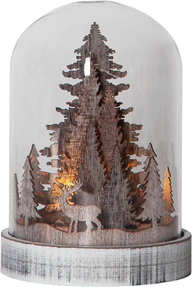 Eglo 064-95 "KUPOL" Ledli Kahverengi Kış Ormanı 17,5Cm Yüksekliğinde 12,5Cm Çapında