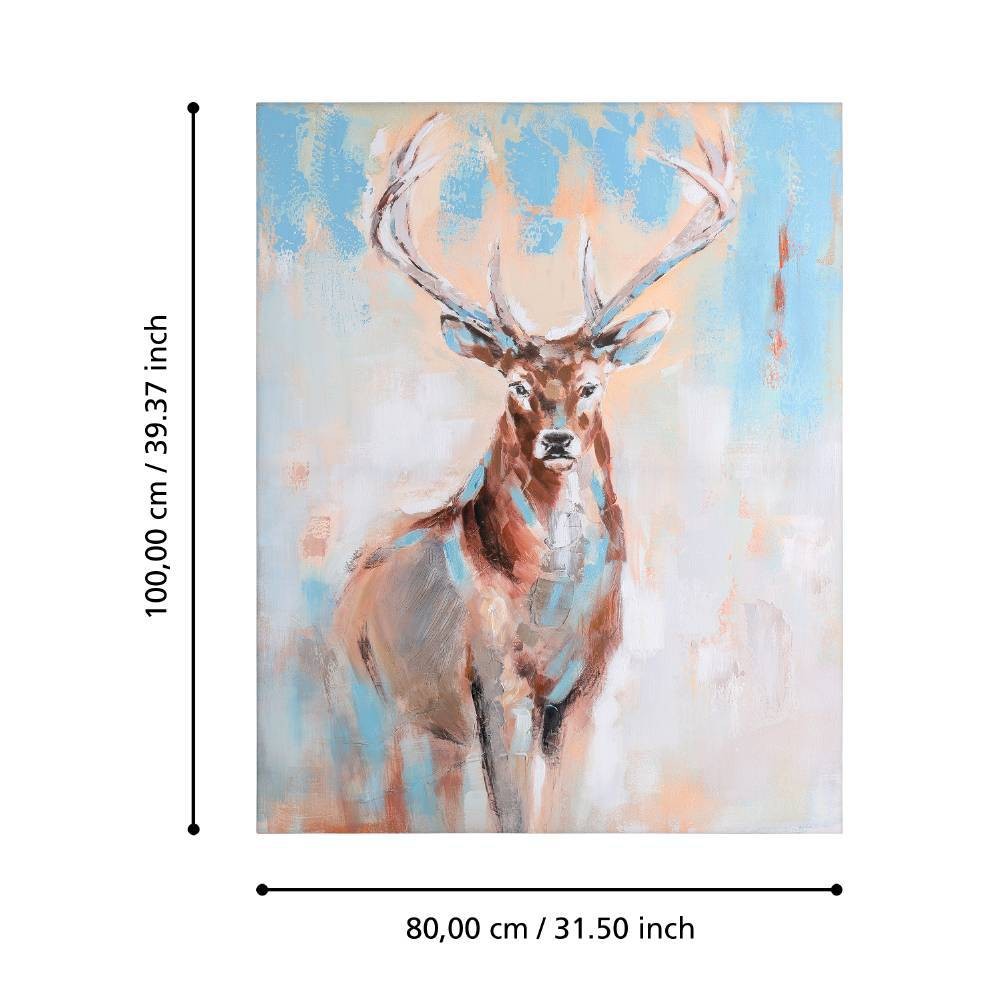 Eglo 423158 "IRODO" 100 Cm Yüksekliğinde 80 Cm Uzunluğunda Dekoratif Duvar Tablo Resim