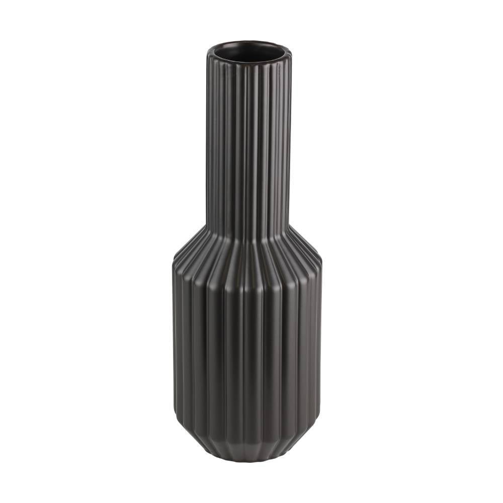 Eglo 421023 "HIRADO" 33,5 Cm Yüksekliğinde Siyah Seramik Vazo