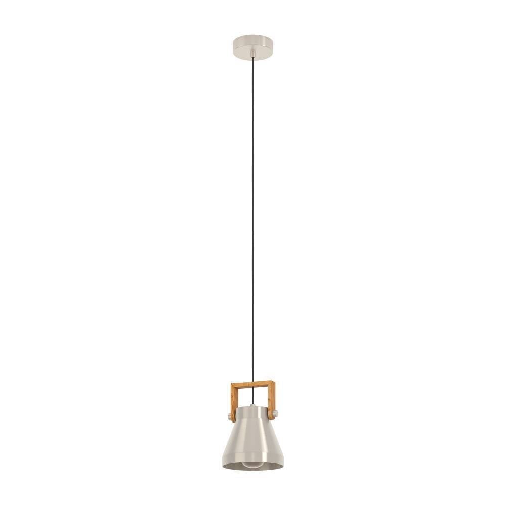 Eglo 43951 "CAWTON" 110 Cm Yüksekliğinde Çelik, Ahşap Çelik Renkli, Kahverengi Rustik Sarkıt Avize