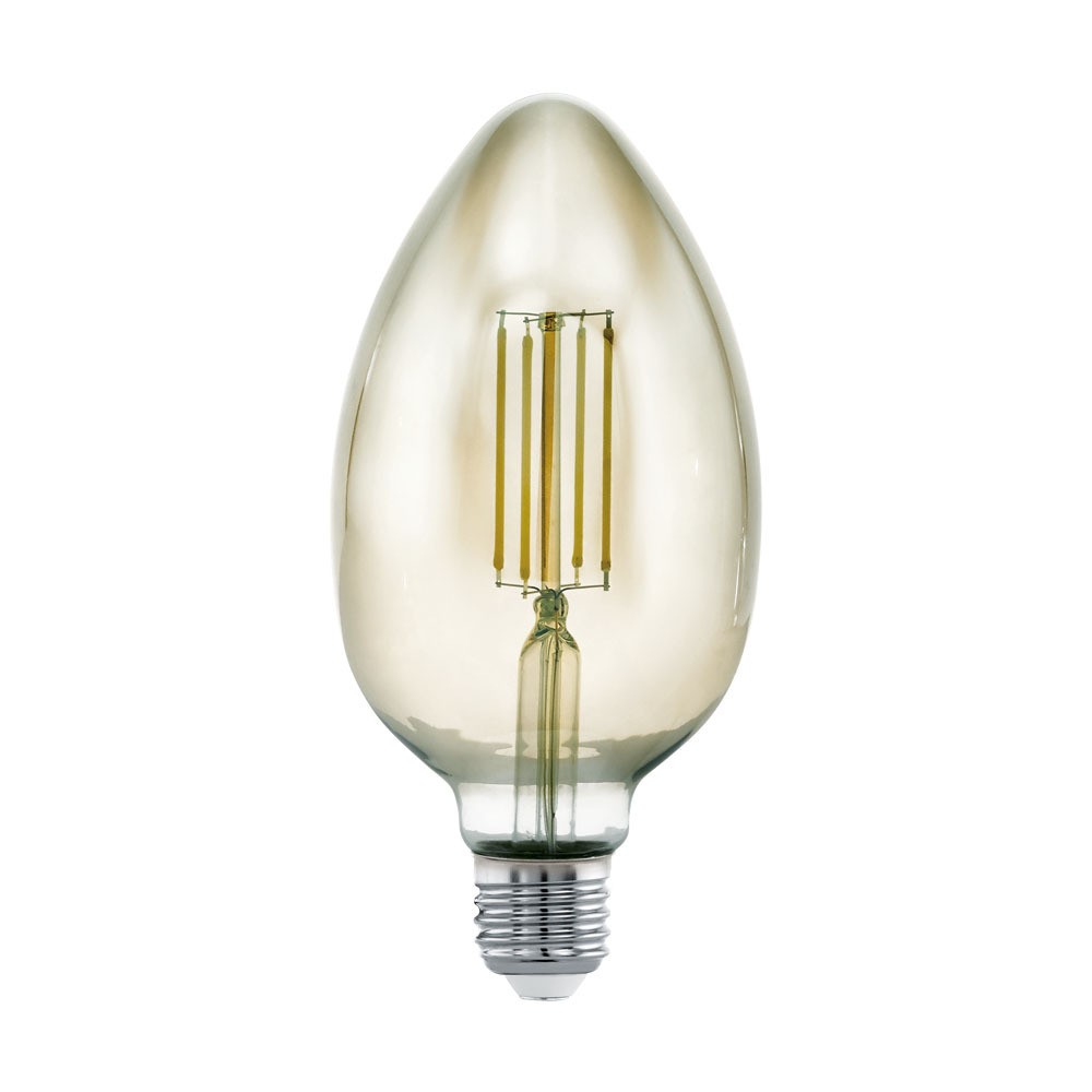 Eglo 11839 E27-Led-B80 Ampul 1X4W Siyah-Şeffaf 3000K 360 Lümen Dim Edilebilir
