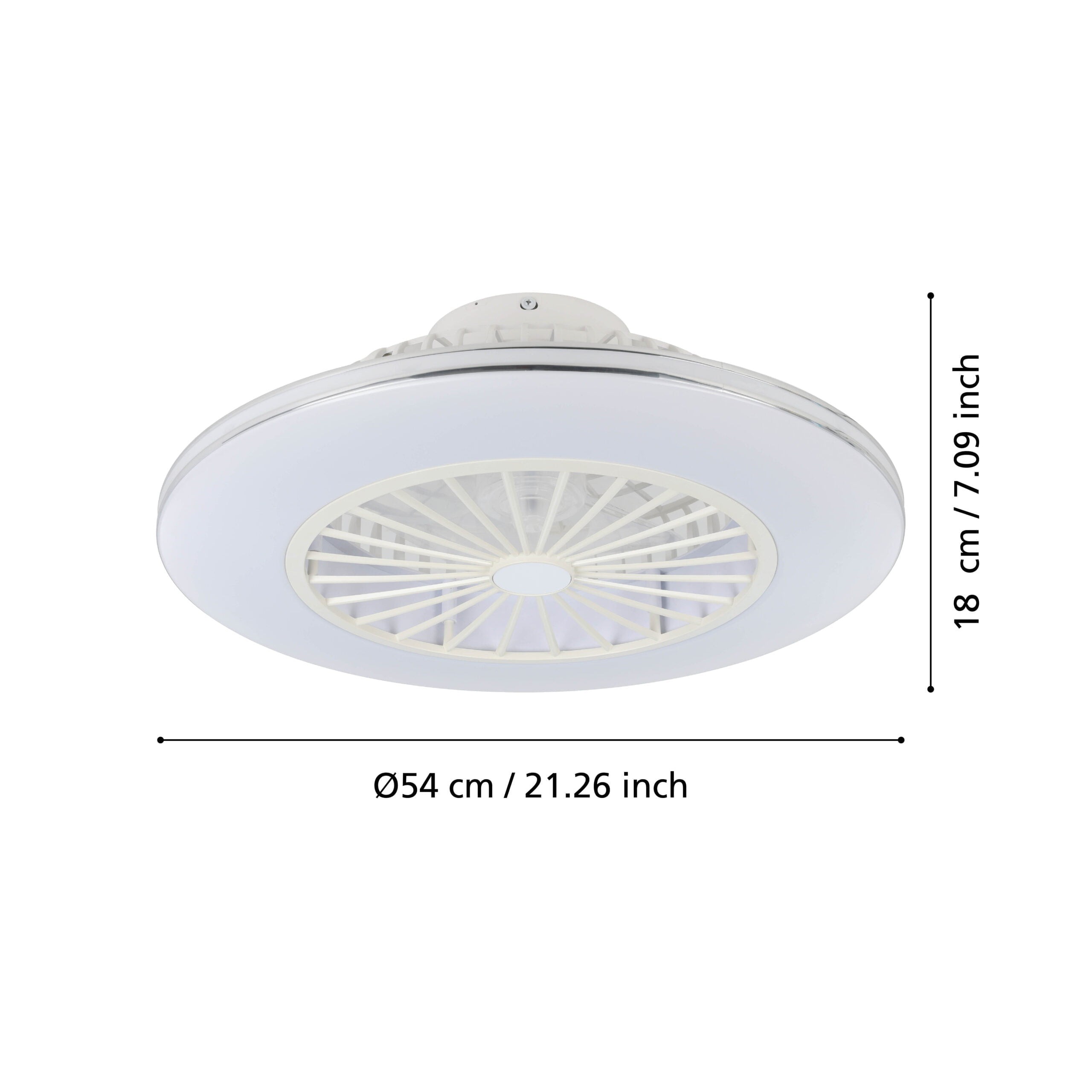 Eglo 35142 "LOVISCA" 55 Cm Çapında Abs Tavan Vantilatörü Ac Motor