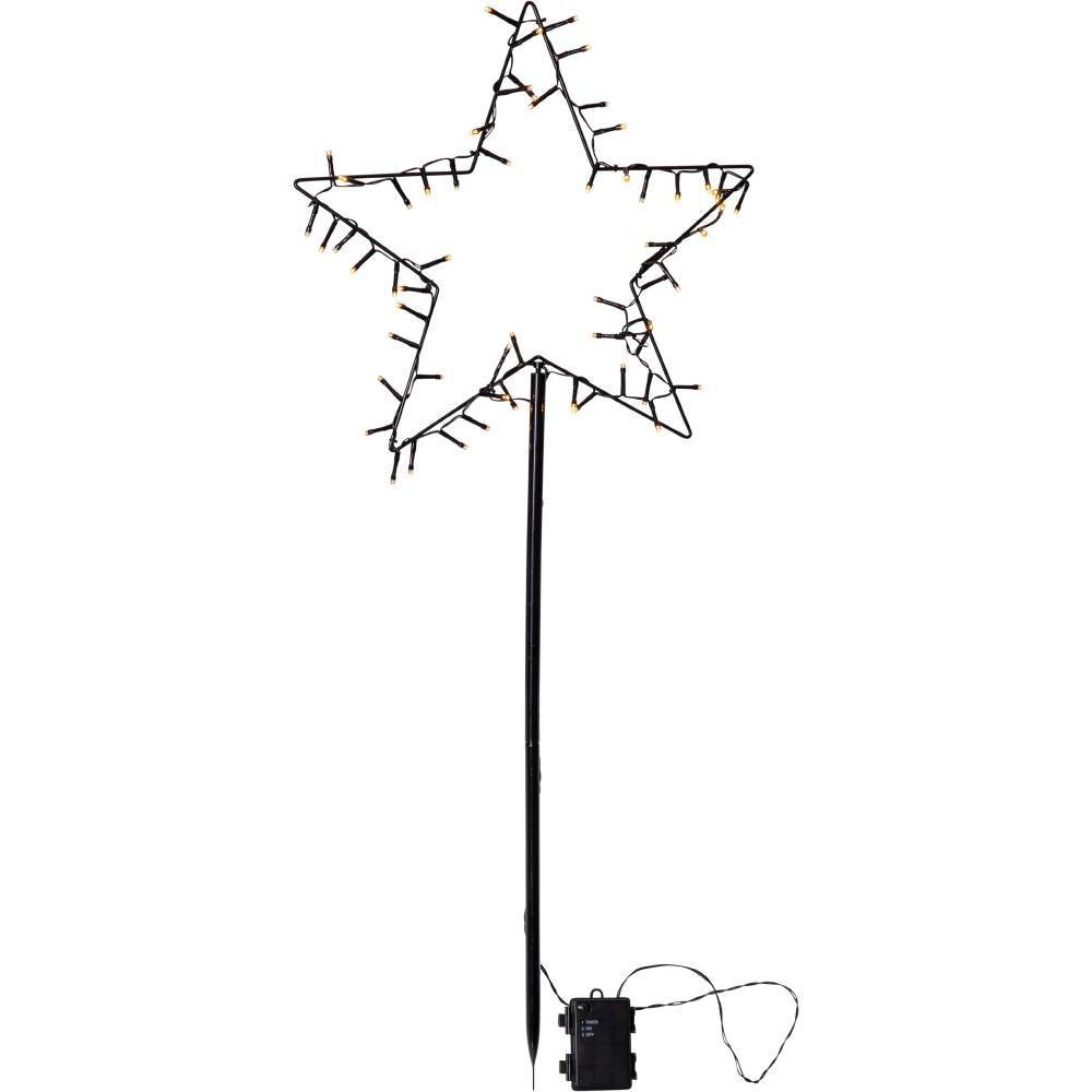 Eglo 411175 "SPIKY" Siyah Çelik 60 Ledli Yere Çivili Yılbaşı Ağacı 92Cm Yüksekliğinde 39Cm Uzunluğunda