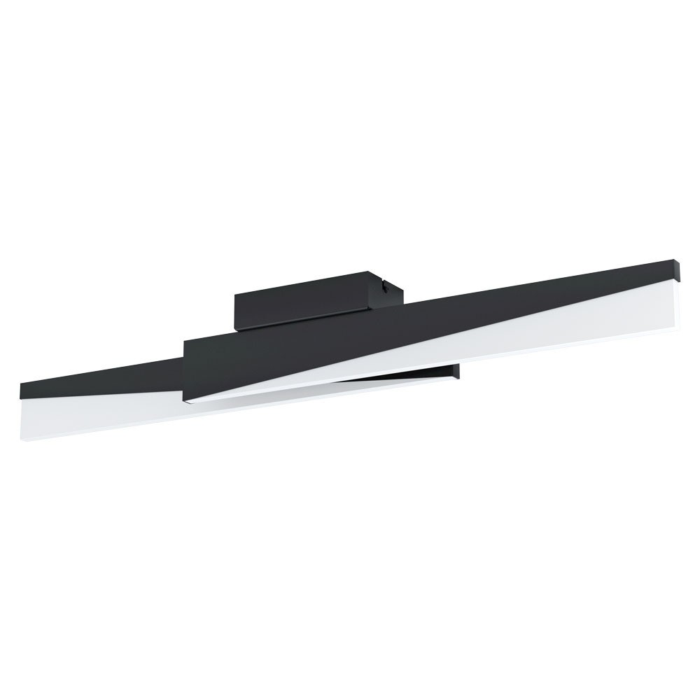 Eglo 99561 "ISIDRO" 86 Cm Uzunluğunda Alüminyum, Çelik Siyah Tavan Armatürü