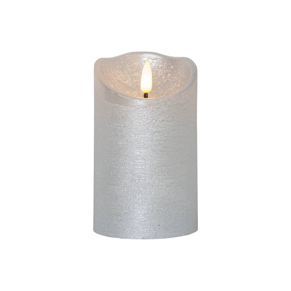 Eglo 411503 "FLAMME RUSTIC" Led Mum Gümüş 12,5Cm Yüksekliğinde 7,5Cm Çapında