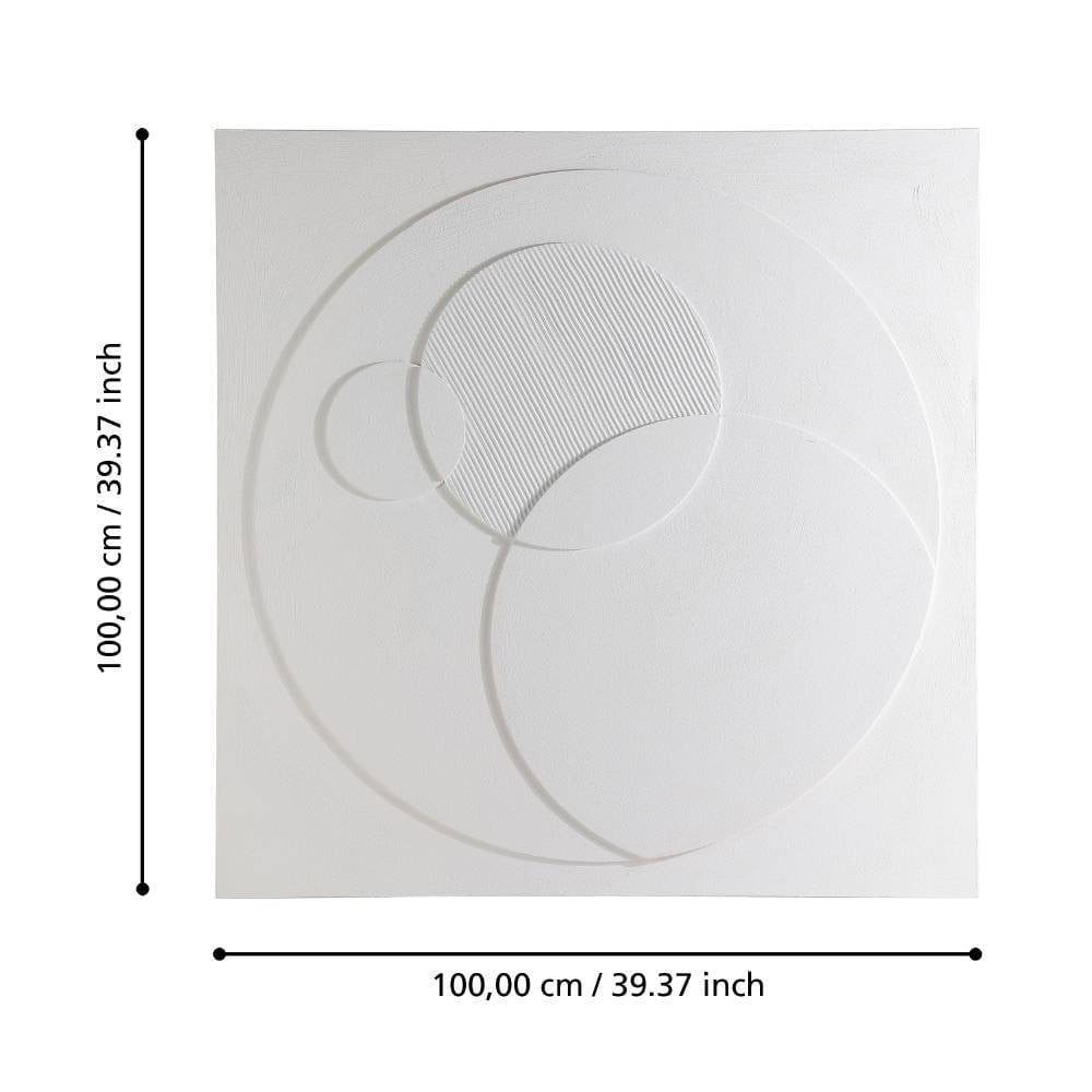 Eglo 423132 "BESERAH" 100 Cm Yüksekliğinde 100 Cm Uzunluğunda Dekoratif Duvar Tablo Resim