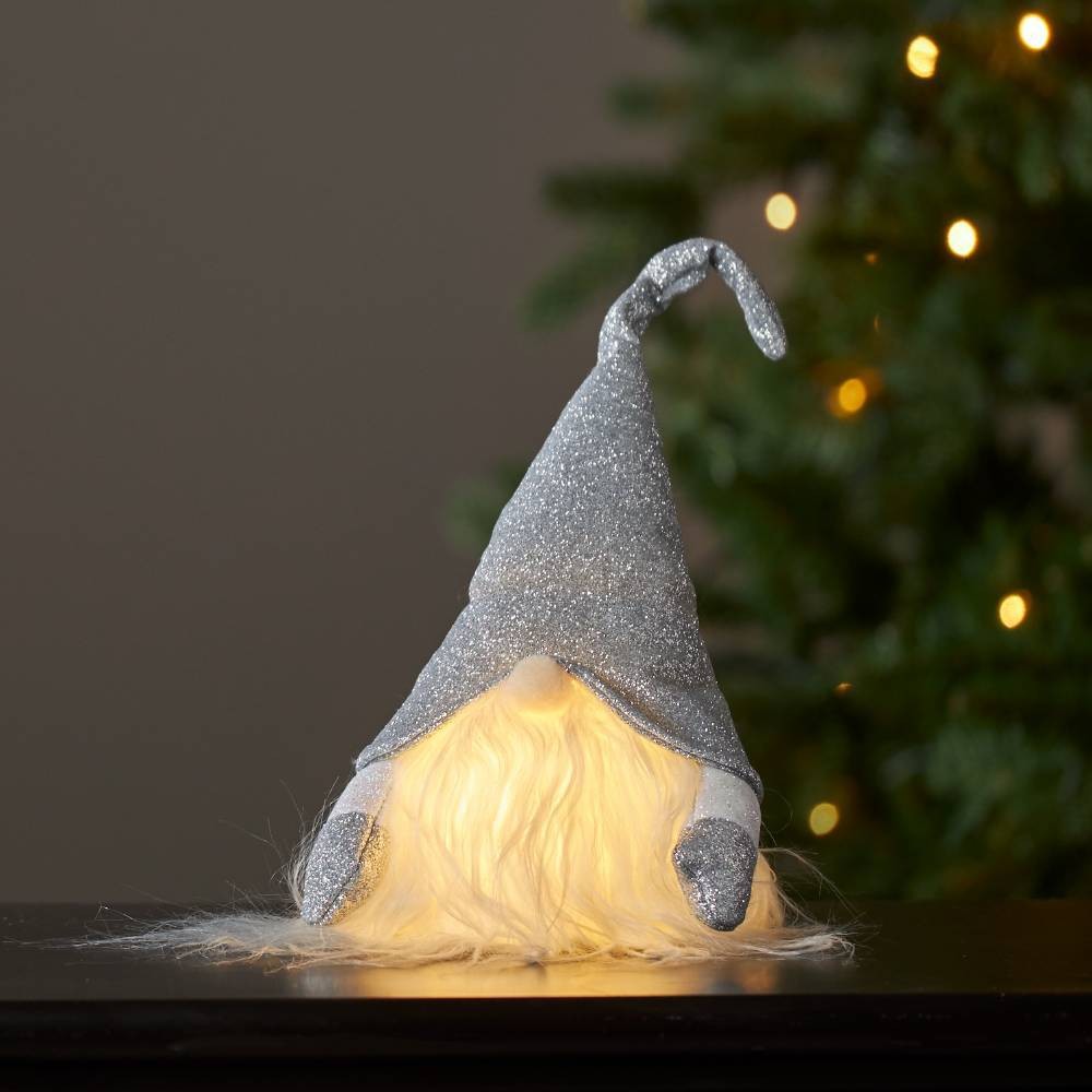 Eglo 411469 "JOYLIGHT" Led Plastik Tekstil Kumaş Gümüş-Beyaz 28Cm Yüksekliğinde Cüce