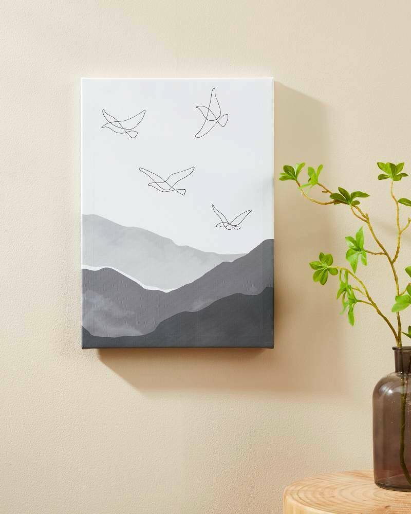 Eglo 423029 "Alamınos" Beyaz Gri Ahşap 42X29,7cm Dekoratif Resim