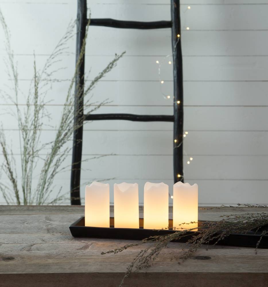 Eglo 410075 "ADVENT" 4'Lü Set Kumandalı Led Mum 10Cm Yüksekliğinde 5Cm Çapında
