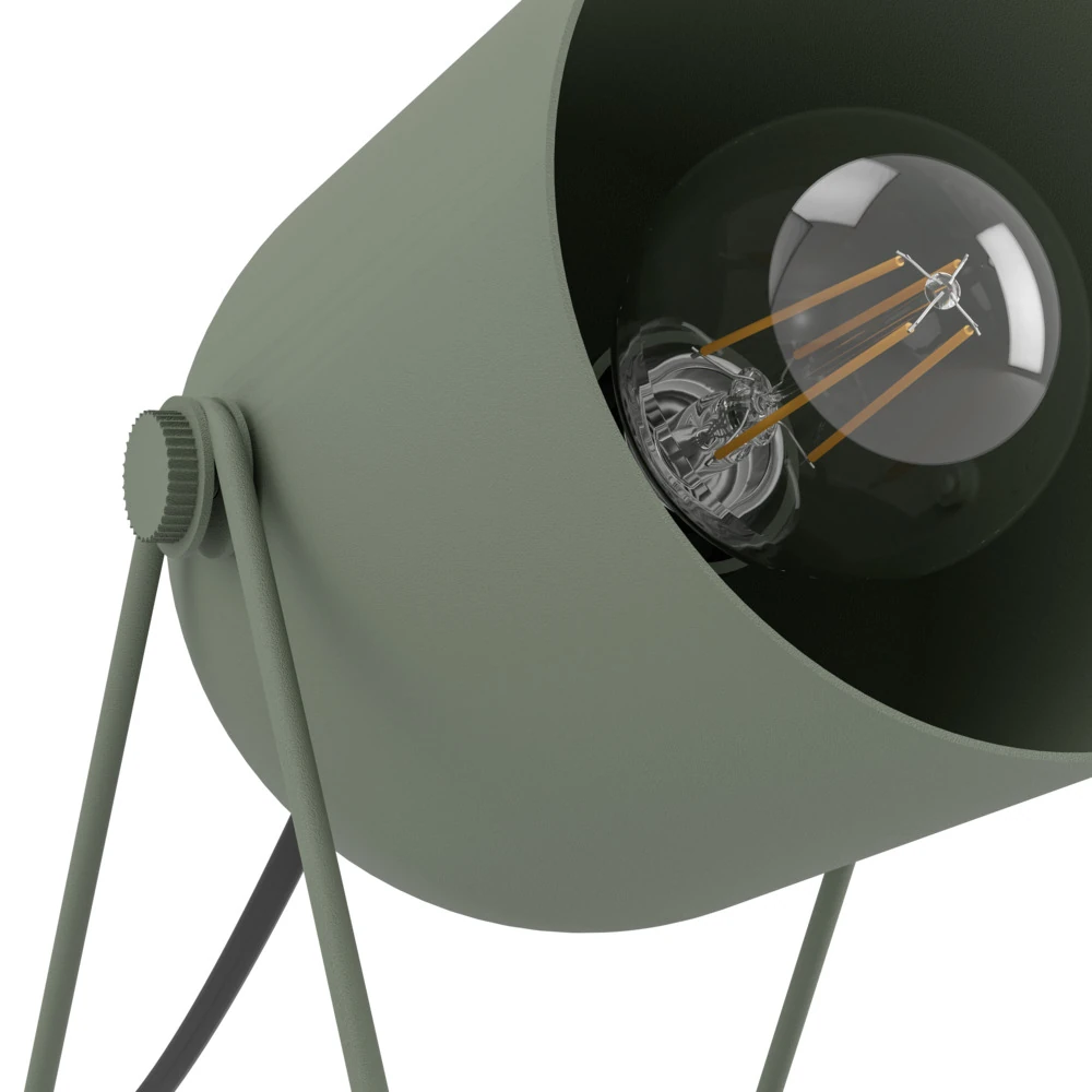 Eglo 44136 "TILSTON" 14.5 Cm Yüksekliğinde Yeşil Çelik Masa Lambası