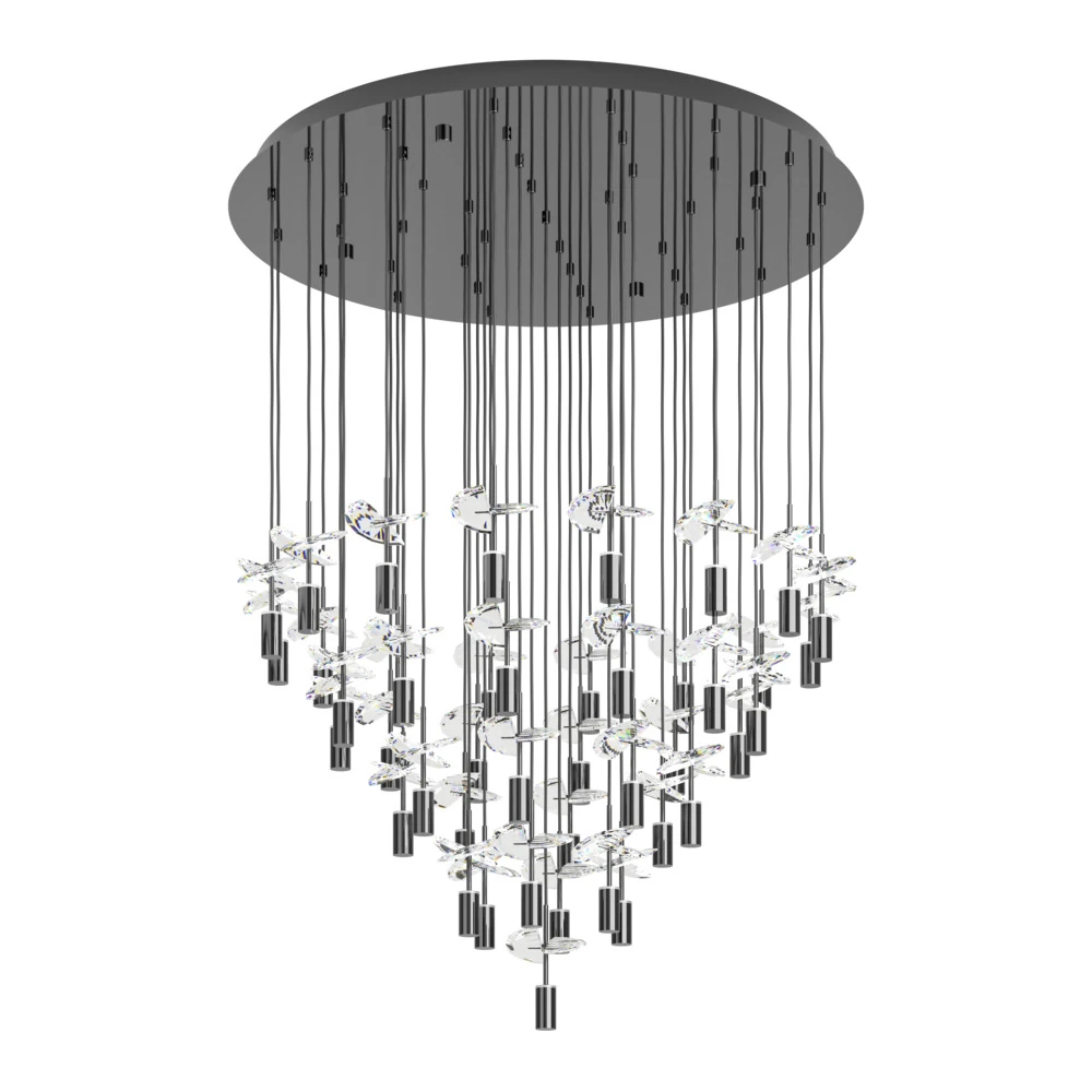 Eglo 390493 "COMAREIRA" 220 Cm Yüksekliğinde 78 Cm Çapında Çelik Sarkıt Avize