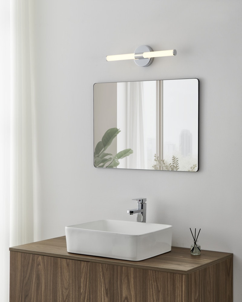 Eglo 901849 "RAMOLA" 45 Cm Uzunluğunda Krom Çelik Duvar Aplik Ip44