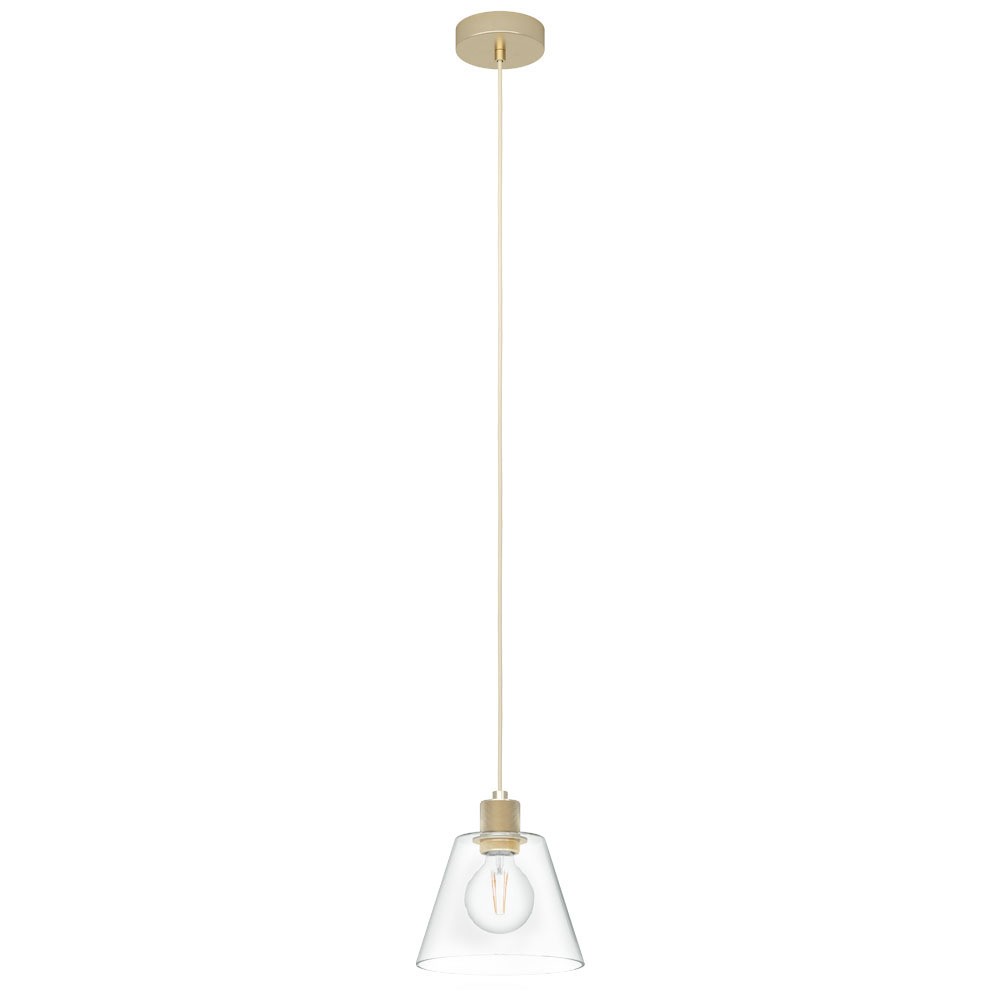 Eglo 43633 "COPLEY" 110 Cm Yüksekliğinde Çelik, Alüminyum Gold Sarkıt Avize