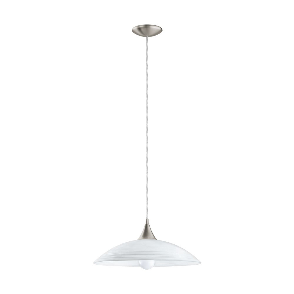 Eglo 91496 "LAZOLO" 110 Cm Yüksekliğinde Çelik Nikel Mat Sarkıt Avize
