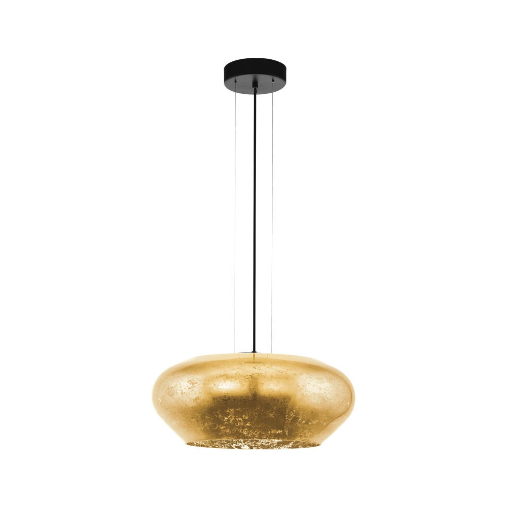 Eglo 39595 "PRIORAT" 50 Cm Çapında Çelik Siyah Sarkıt Avize