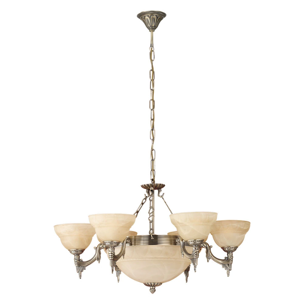 Eglo 85858 "MARBELLA" 110 Cm Yüksekliğinde Metal Döküm Fırçalanmış Sarkıt Avize