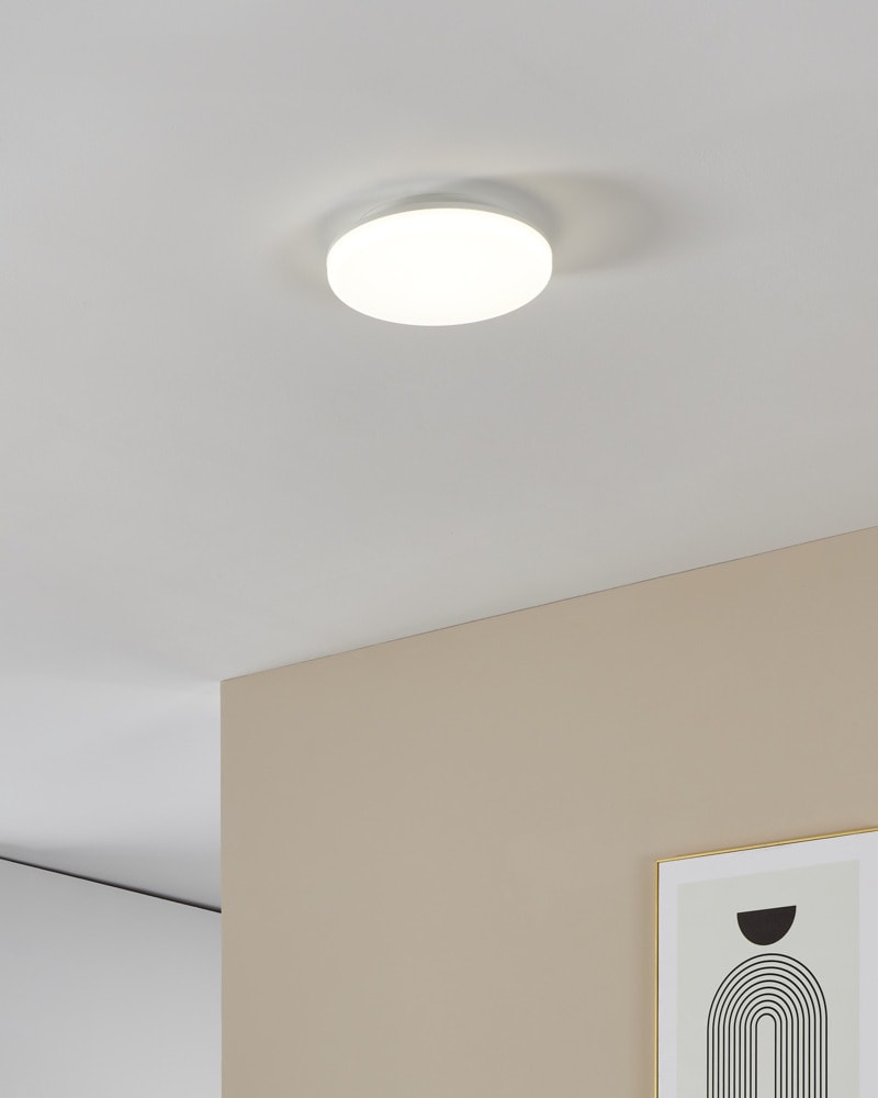 Eglo 901531 "CASTAGNETO" 26 Cm Çapında Beyaz Plastik Led Panel Ip54