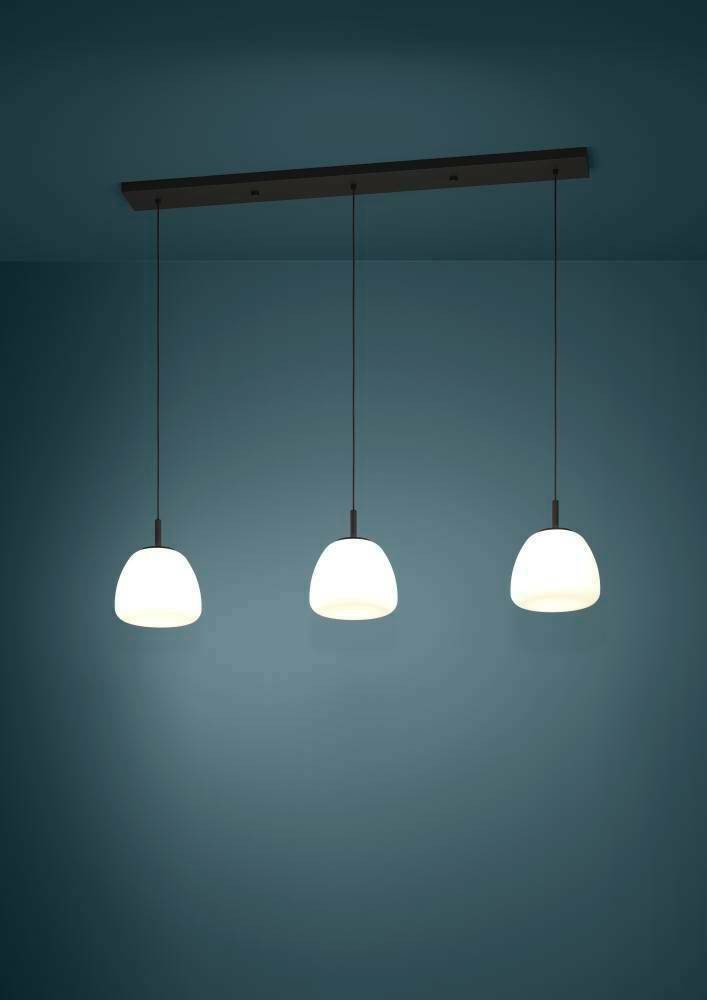 Eglo 390202 İç Mekan " Balmes " Siyah Renk Dökme Çelik Sarkıt Lamba Ip20 E27 Max: 3X40W En: 123 Cm
