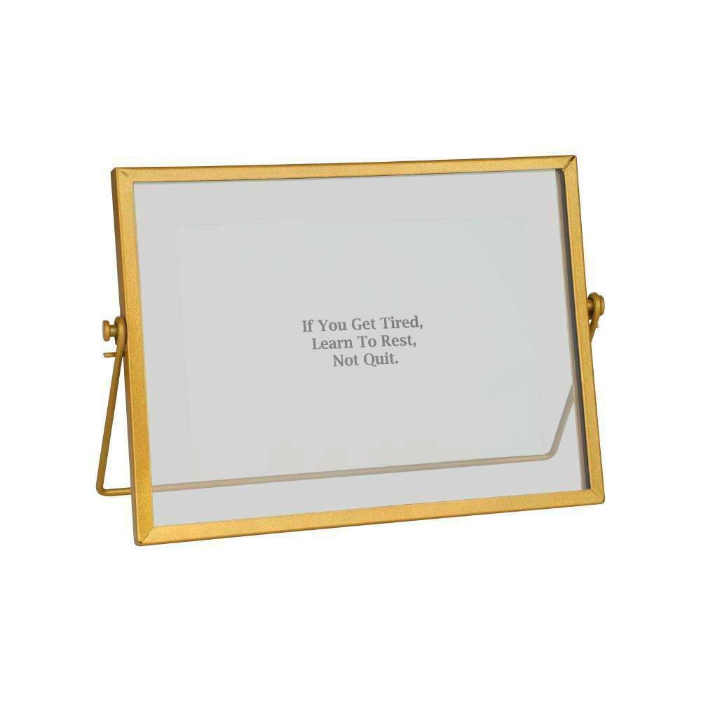 Eglo 423065 "RENABIE" 15,3 Cm Yüksekliğinde 20,5 Cm Uzunluğunda Çelik, Cam Gold Resim Çerçevesi